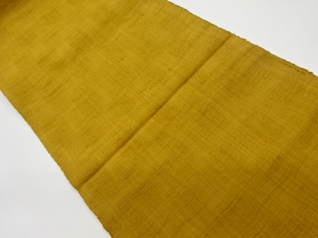 リサイクル　よろけ格子模様織出し名古屋帯